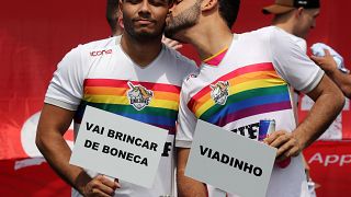 Brazilian soccer league takes on homophobia