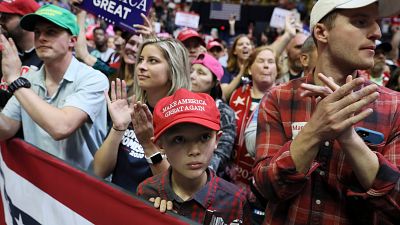 Supporters attend U.S. President Donald Trump's rally in Chattanooga