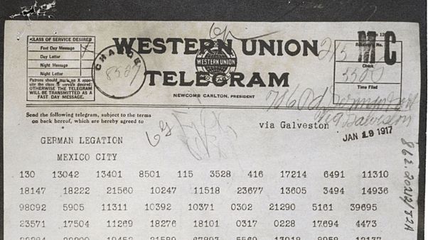 El telegrama de Zimmermann provocó la entrada de EEUU a la Gran Guerra El telegrama de Zimmermann provocó la entrada de EEUU a la Gran Guerra