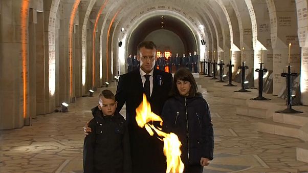 Schlacht von Verdun: Macron gedenkt der Toten Schlacht von Verdun: Macron gedenkt der Toten