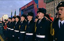 ویدئو؛ رژه نظامی در مسکو به مناسبت سالگرد رژه میدان سرخ