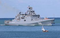 Amiral Makarov fırkateyni Rusya'nın Karadeniz filosuna katılmak üzere Si