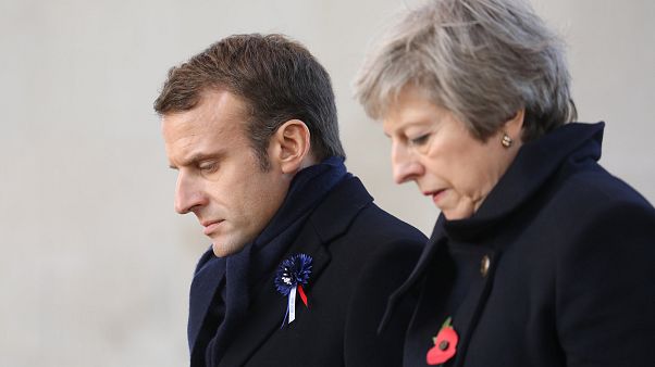 Emmanuel Macron und Theresa May Emmanuel Macron und Theresa May