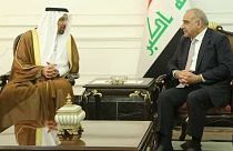 خالد فالح، وزیر نفت عربستان سعودی و ثامر غضبان، وزیر نفت عراق در بغداد