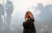 Celebrities flee deadly California wildfires