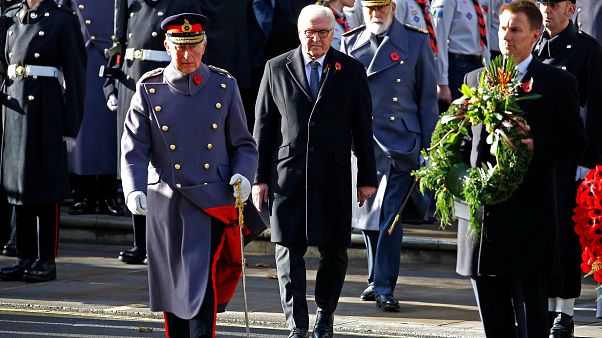 Steinmeier in London: Weltkriegsgedenken erstmals mit deutschem Staatsoberhaupt Steinmeier in London: Weltkriegsgedenken erstmals mit deutschem Staatsoberhaupt