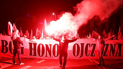 Grande marche nationaliste à Varsovie