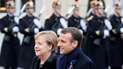 Macron y Merkel, juntos contra los nacionalismos