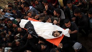 غزة تشيع وتدفن ضحاياها الذين قضوا جراء الاعتداء الإسرائيلي