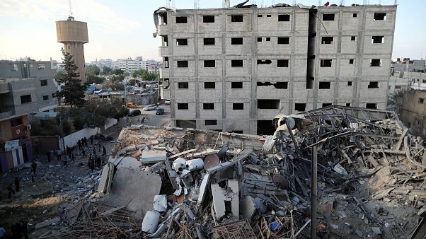 Quello che resta della tv di Hamas. Quello che resta della tv di Hamas.