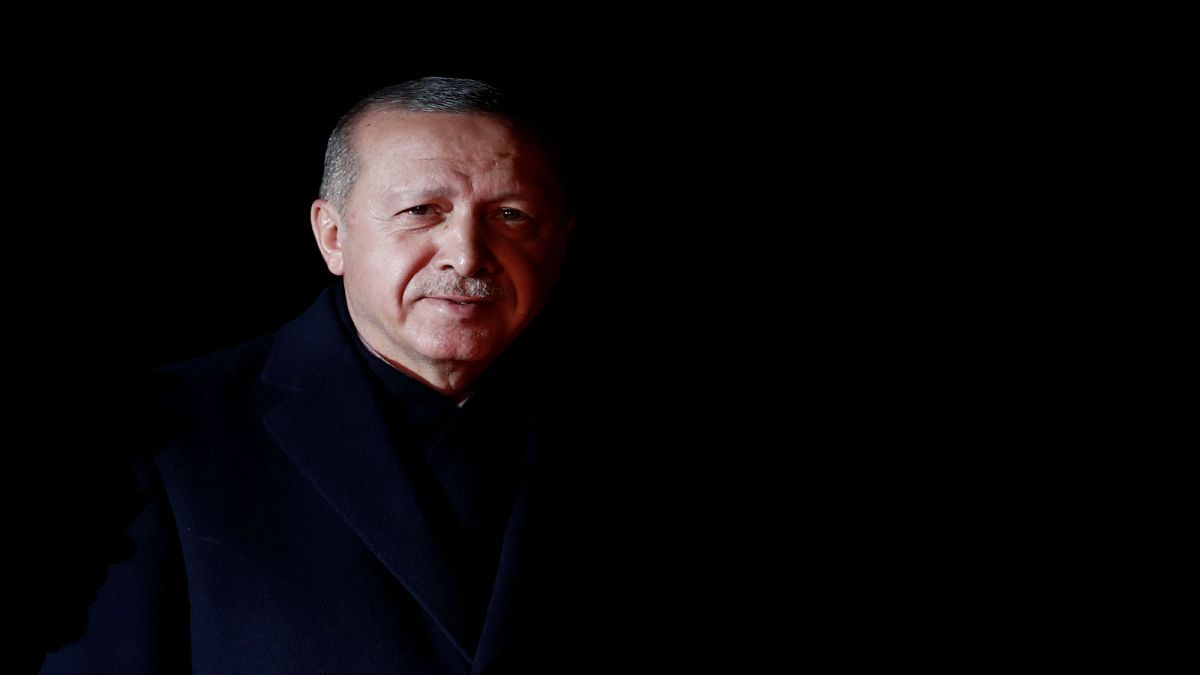 الرئيس التركي رجب طيب ارودغان في فرنسا يوم 10-11- 2018