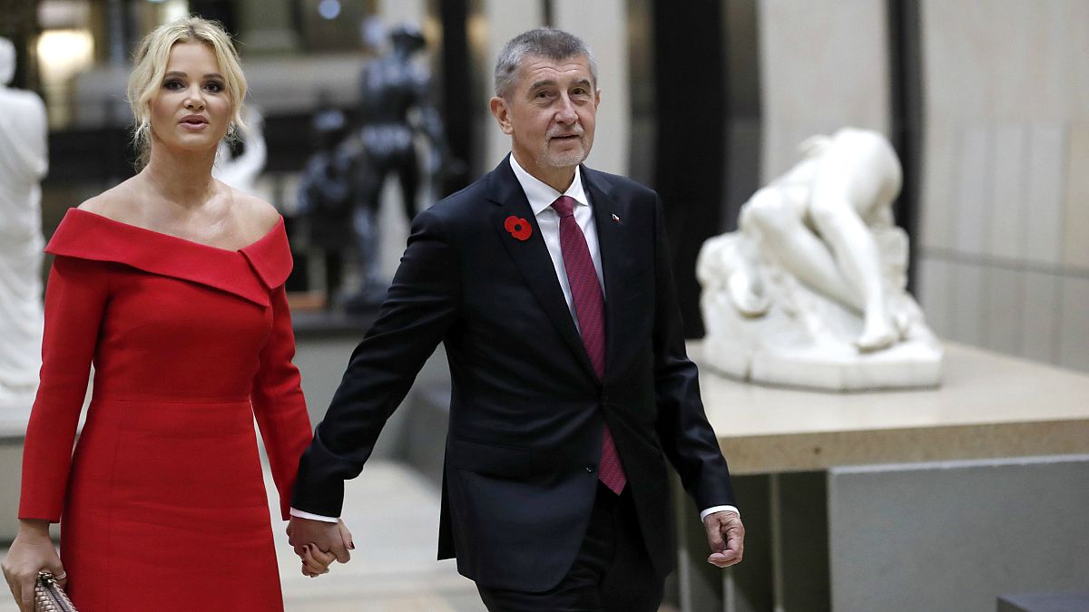 Tschechiens Ministerpräsident Andrej Babis mit seiner Frau.