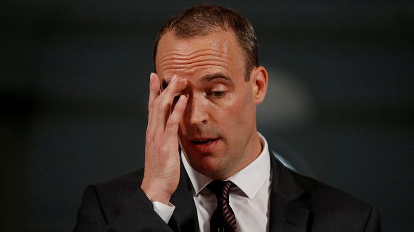 Dominic Raab e Michel Barnier: encontro a dois para discutir pontos de impasse para o brexit Dominic Raab e Michel Barnier: encontro a dois para discutir pontos de impasse para o brexit