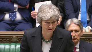 Theresa May in parliament