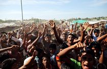Refugiados rohingya protestam contra repatriamento