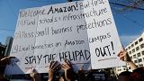 Protestos pela chegada da nova loja da Amazon em Queens