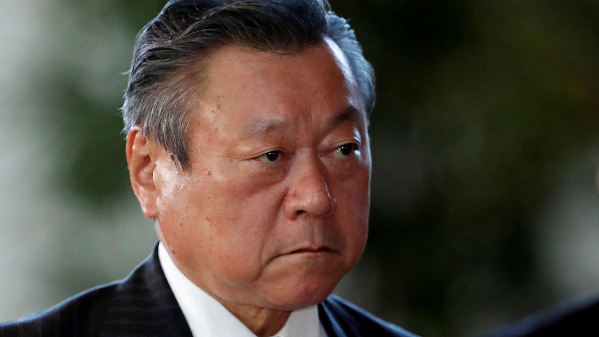 Japan's Cybersecurity and Olympic Minister Yoshitaka Sakurada.