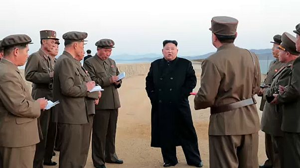 Kim-Jong Un vor Ort: Nordkorea testet offenbar "ultramoderne taktische Waffe" Kim-Jong Un vor Ort: Nordkorea testet offenbar "ultramoderne taktische Waffe"