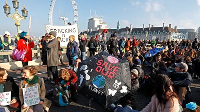 'Rebelión' contra el cambio climático en Londres