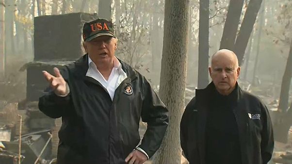 Trump besucht Katastrophengebiet Trump besucht Katastrophengebiet