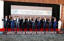 Papua Yeni Gine'de düzenlenen APEC Zirvesinde liderler fotoğraf çektirdi