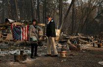 دیدار دونالد ترامپ از مناطق تخریب شده بر اثر آتش‌سوزی بزرگ کالیفرنیا
