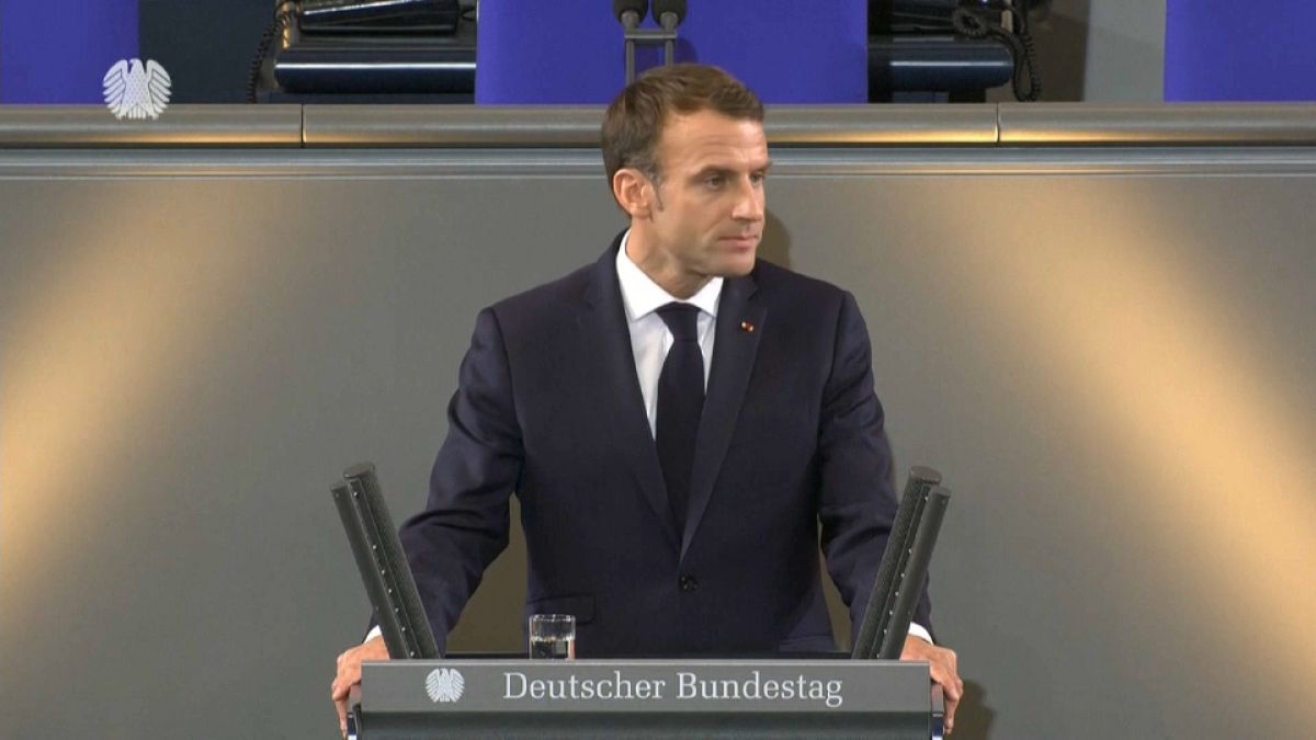 Macron quer uma aliança franco-alemã mais forte 