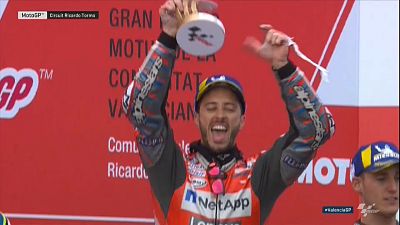 MotoGP di Valencia: sul bagnato, vince Andrea Dovizioso