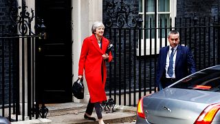 Theresa May leaves 10 Downing Street