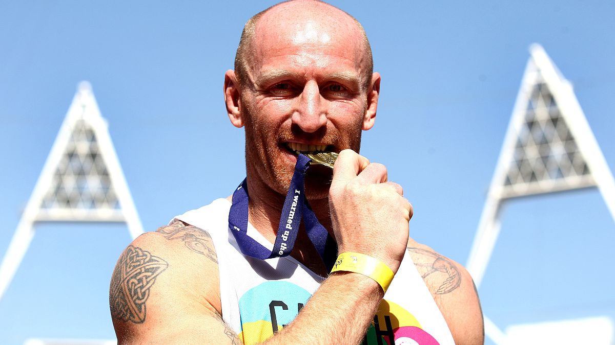 Gareth Thomas at an athletics event in London in 2012