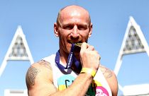 Gareth Thomas at an athletics event in London in 2012