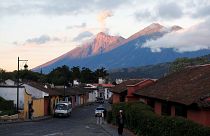 Volcán de Fuego eruption lights up Guatemalan skyline