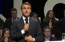 Ο Μακρόν μίλησε με φοιτητές στο Βέλγιο