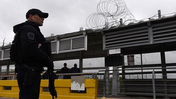 U.S. Customs and Border Protection officer on Mexico- Texas border U.S. Customs and Border Protection officer on Mexico- Texas border