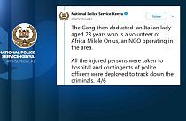 Kenya : une jeune bénévole italienne kidnappée