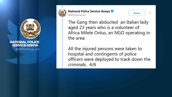 Kenya : une jeune bénévole italienne kidnappée Kenya : une jeune bénévole italienne kidnappée