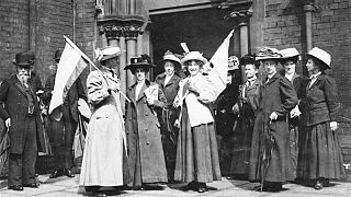 تجمع زنان در بریتانیا برای دریافت حق رای ۱۹۱۱