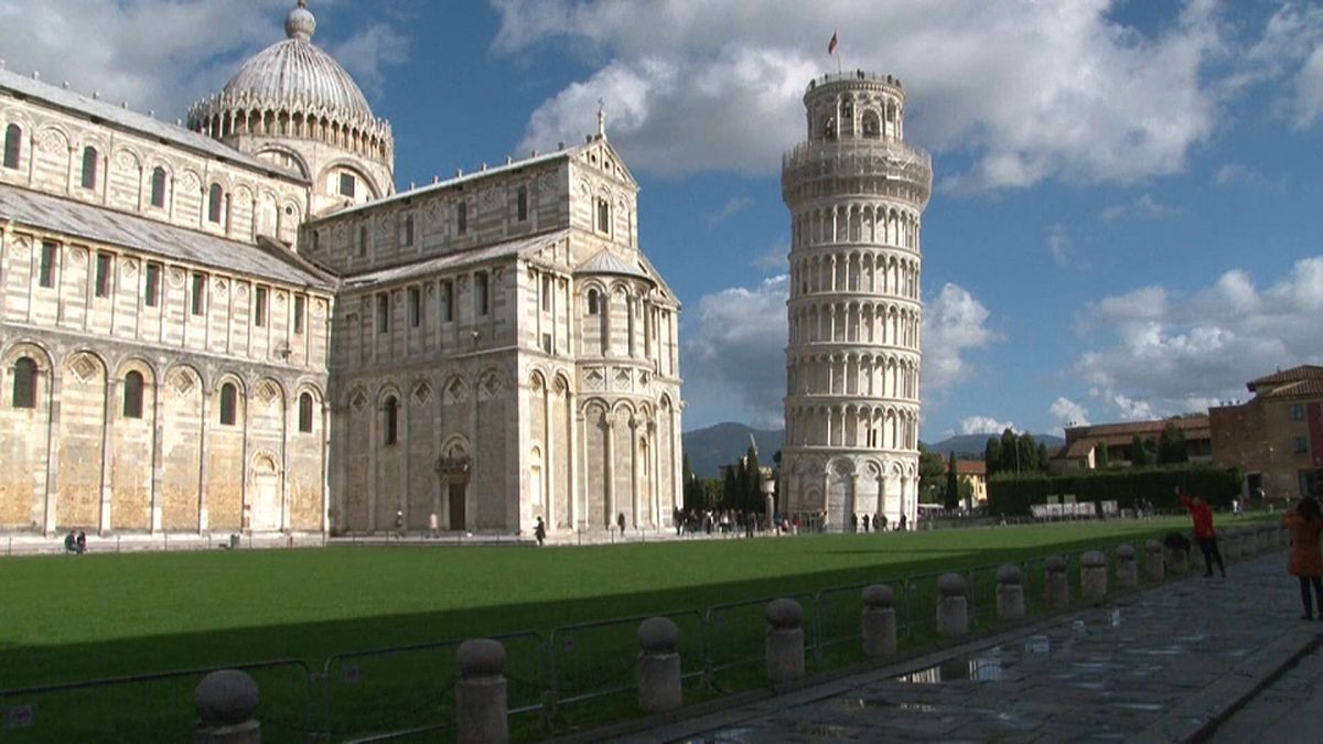 Nicht mehr ganz so schief: der schiefe Turm von Pisa