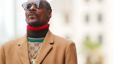 Rapper Snoop Dogg receives his star on the "Hollywood Walk of Fame" LA, USA