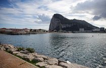 The Rock of the British overseas territory of Gibraltar