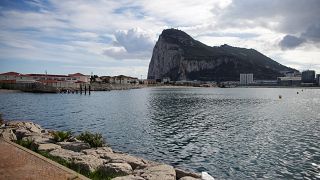 The Rock of the British overseas territory of Gibraltar