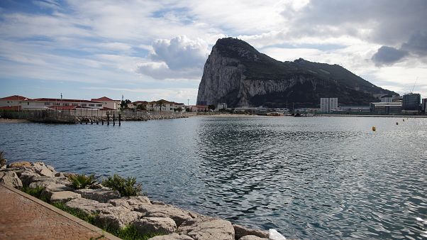 The Rock of the British overseas territory of Gibraltar The Rock of the British overseas territory of Gibraltar