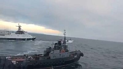 [Vídeo] El momento en el que Rusia capturó los tres barcos ucranianos