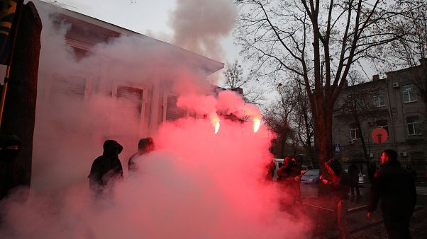 Пожар на территории консульства РФ в Харькове Пожар на территории консульства РФ в Харькове