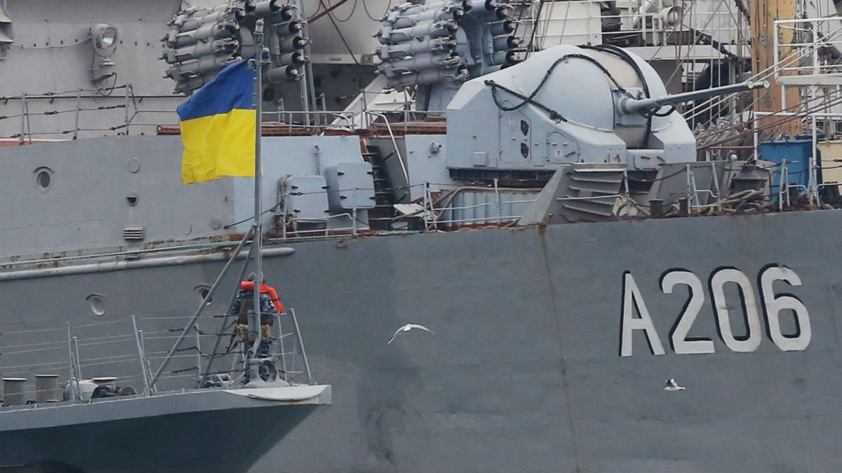 کشتی توقیف شده اوکراینی به دست روسیه