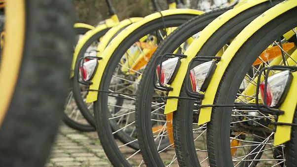 Chinesisches Erbe: Wiens herrenlose gelbe Räder Chinesisches Erbe: Wiens herrenlose gelbe Räder