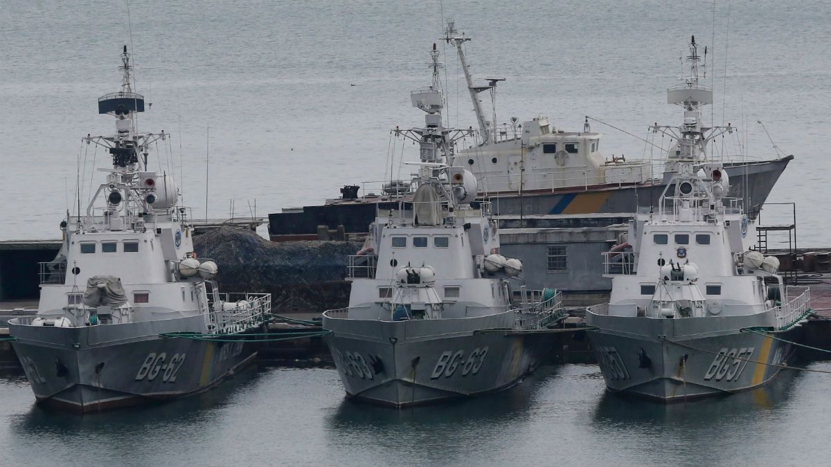 ناوچه‌های توقیف شده اوکراینی به دست نیروی دریایی ارتش روسیه
