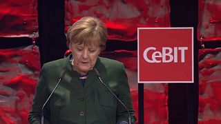 Angela Merkel bei der CeBIT 2017