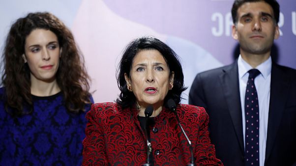 سالومي زورابيشفيلي أول رئيسة في تاريخ جورجيا سالومي زورابيشفيلي أول رئيسة في تاريخ جورجيا