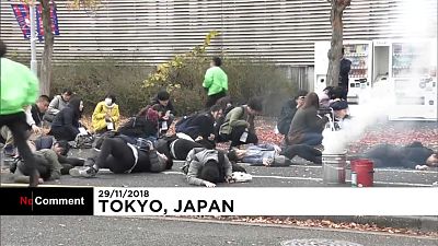 Антитеррористические учения в Токио